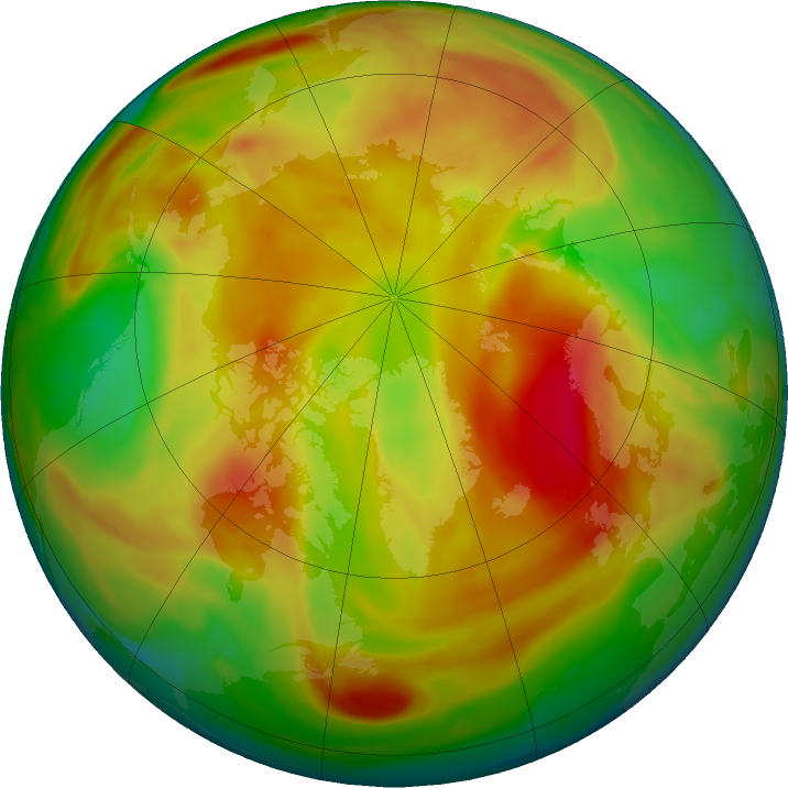 Arctic ozone map for 09 May 2019